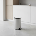 سطل زباله پدال بین استیل آکا الکتریک 5لیتر - Image 2