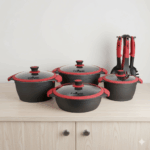 سرویس قابلمه 15 پارچه سرامیکی یونیک کد 8765 (خارجی درجه عالی) - Image 2