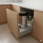 سطل زباله استیل اسلاید بین آکا الکتریک 38لیتر - Image 2