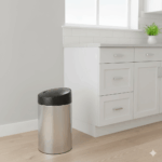 سطل زباله استیل اسلاید بین آکا الکتریک 30لیتر