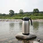 فلاسک 1 لیتری شیشه دار استیل یونیک کد 1750