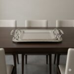 سینی استیل دو تکه نگین دار یونیک کد 3829 (خارجی درجه 1)