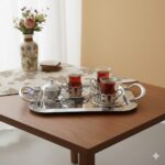 سینی کروم دو تکه یونیک کد1609 - Image 5