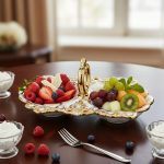 اردور خوری 2 خانه سرامیک طلایی یونیک کد 1653
