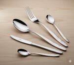 سرویس کیفی 129 پارچه قاشق و چنگال استیل ضخامت 4.5 میل یونیک کد 5972 (خارجی درجه 1)