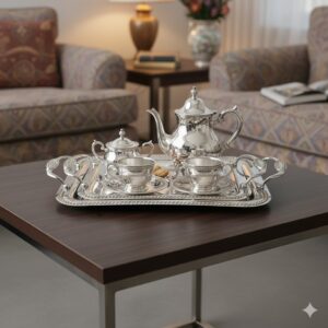 سینی استیل دو تکه نگین دار یونیک کد 3823 (خارجی درجه 1) 1 unnamed 4 7