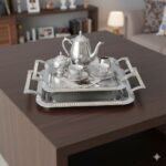 سینی استیل دو تکه نگین دار یونیک کد 3827 (خارجی درجه 1) - Image 6