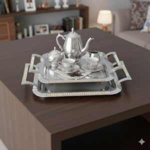 سینی استیل دو تکه نگین دار یونیک کد 3827 (خارجی درجه 1) 1 unnamed 40