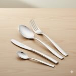 سرویس کیفی 129 پارچه قاشق و چنگال استیل ضخامت 4.5 میل یونیک کد 5966 (درجه 1 خارجی)