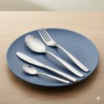 سرویس کیفی 129 پارچه قاشق و چنگال استیل ضخامت 4.5 میل یونیک کد 5966 (درجه 1 خارجی) - Image 6