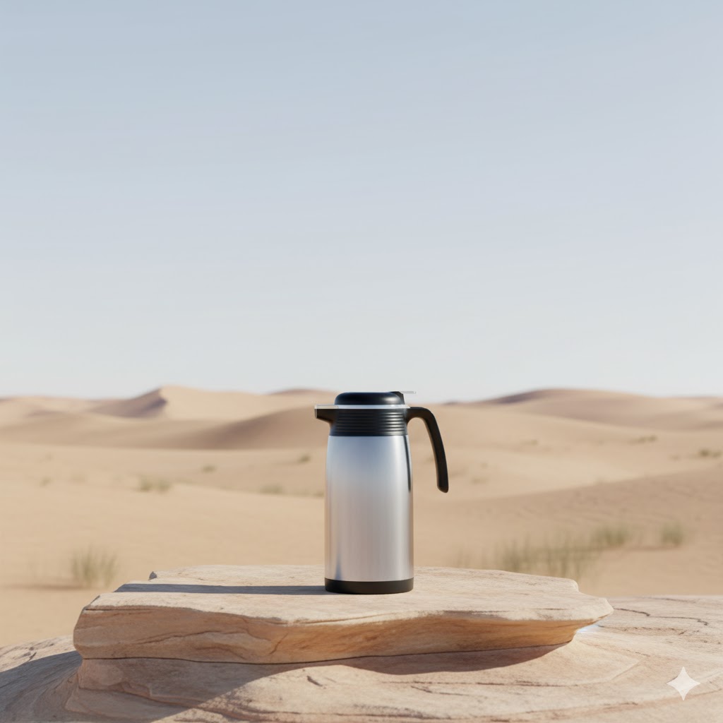 unnamed (7) فلاسک 1.3 لیتری شیشه دار استیل یونیک کد 1751 - Image 1