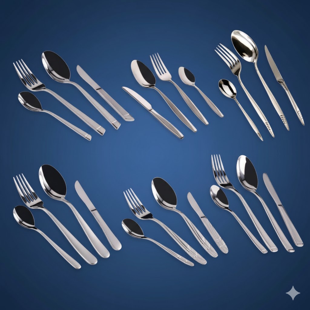 unnamed (73) سرویس 33 پارچه قاشق و چنگال یونیک کد 5700 - Image 1