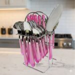 سرویس قاشق و چنگال 33 پارچه دسته قلبی یونیک کد 5840 - Image 5