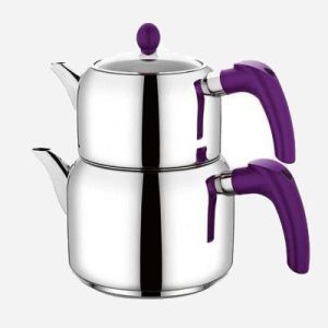 کتری و قوری استیل 2/3 لیتری ترک یونیک کد 7509 1 5 1