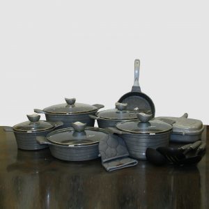 سرویس 16پارچه طوسی نقره ای لاین صادراتی یونیک کد 7724