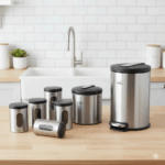 سرویس آشپزخانه صادراتی 8 پارچه استیل یونیک کد 3500