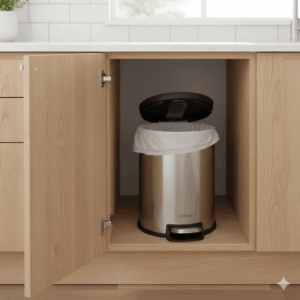 سطل زباله استیل 16 لیتری صادراتی یونیک کد 4430 (آرام بند) 1 Gemini Generated Image daf001daf001daf0