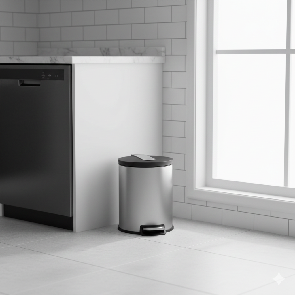 Gemini_Generated_Image_nffovqnffovqnffo سطل زباله استیل 16 لیتری صادراتی یونیک کد 4430 (آرام بند) - Image 1