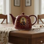 قوری چینی طرح شاه عباسی