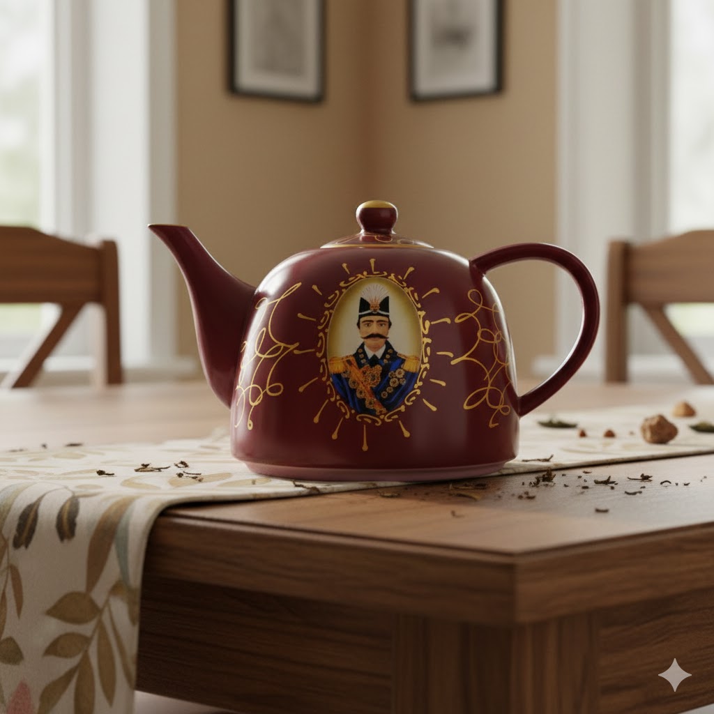 unnamed (19) قوری چینی طرح شاه عباسی - Image 1