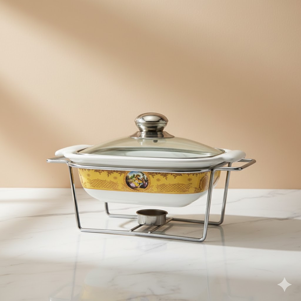 unnamed (3) سوفله خوری چینی کوچک مربعی نیوهوم - Image 1