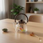 قوری پیرکس 600 میلی لیتری دسته رو کد F016