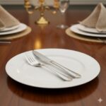 ست 12 پارچه کارد و چنگال استیل طلایی نیوهوم