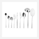 سرویس 86 پارچه قاشق و چنگال فلورانس ناب استیل - Image 5