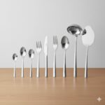 سرویس 86 پارچه قاشق و چنگال فلورانس ناب استیل