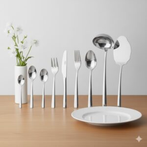 سرویس 86 پارچه قاشق و چنگال فلورانس ناب استیل 1 unnamed 70