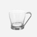 فنجان چای خوریی انگاره دسته استیل پاشاباغچه کد 42665 - Image 4