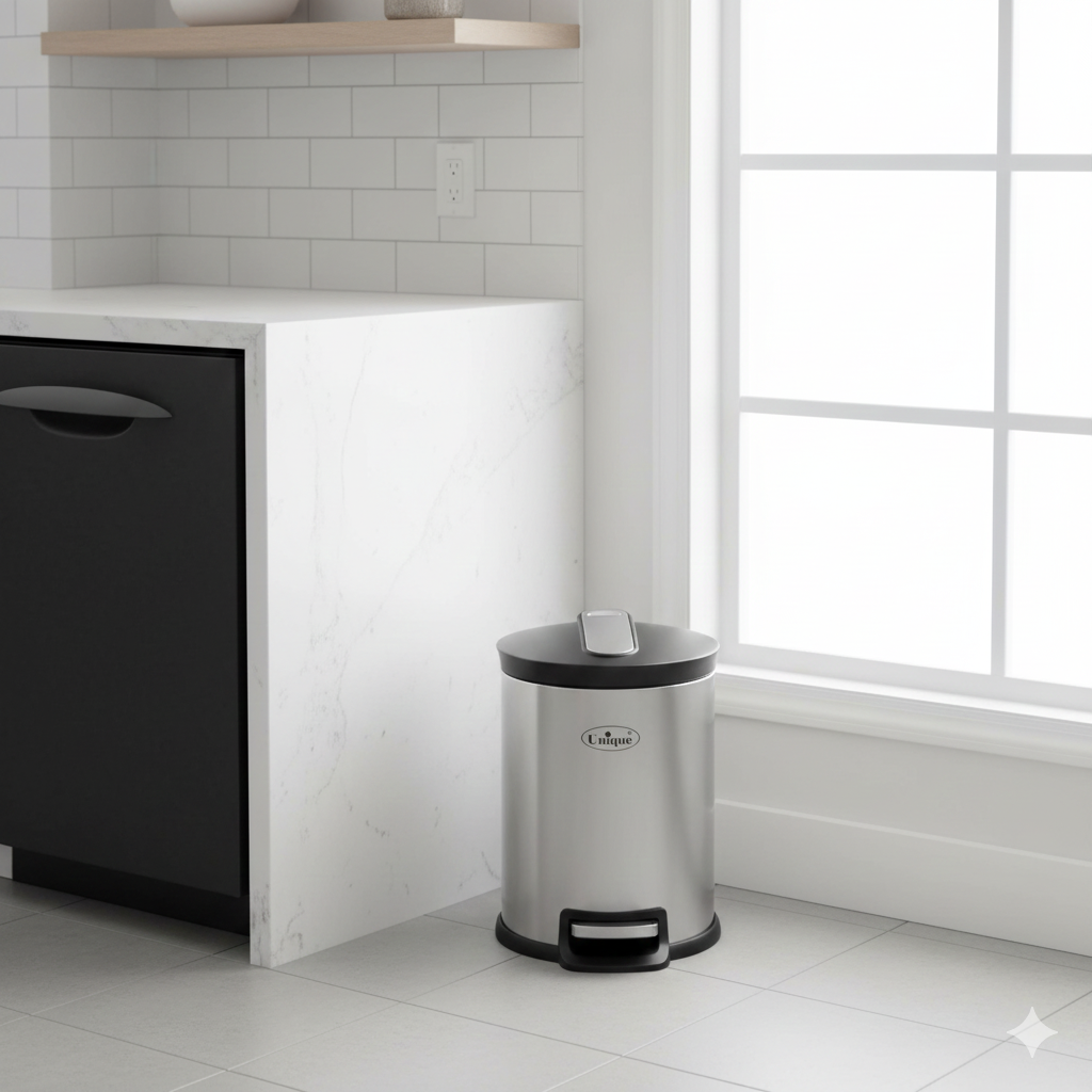 Gemini_Generated_Image_7wzsdh7wzsdh7wzs سطل زباله استیل 3 لیتری یونیک کد 4250 - Image 1
