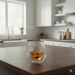 لیوان دوجداره 6 ضلعی دست ساز پیرکس جفتی weimei