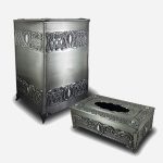 ست سطل و جا دستمالی پیوتر یونیک کد 1610 - Image 3