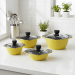 سرویس قابلمه 8 پارچه سرامیکی یونیک کد 8814 (ساخت کره) (خارجی درجه عالی)