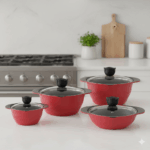 سرویس قابلمه 8 پارچه سرامیکی یونیک کد 8812 (خارجی درجه عالی) - Image 2