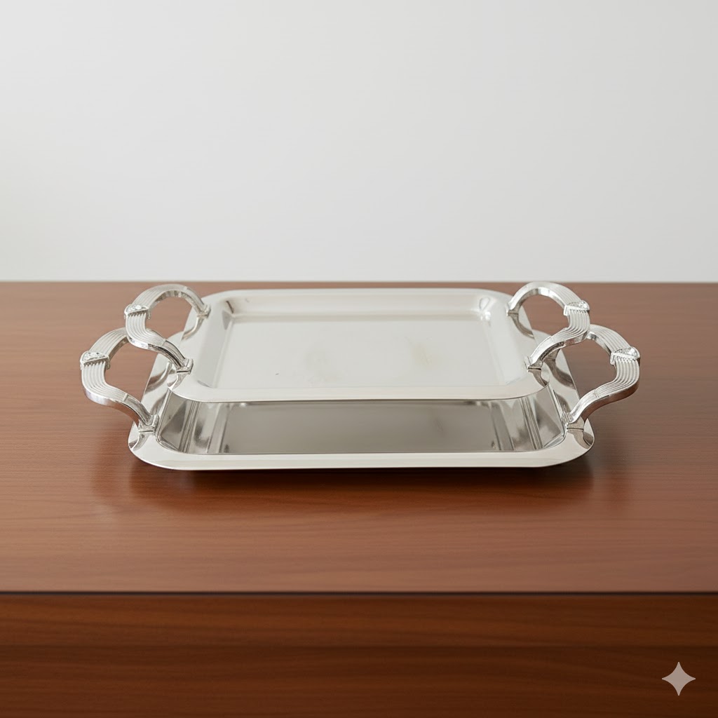 unnamed (26) سینی استیل دو تکه یونیک کد 3812 (خارجی درجه 1) - Image 1