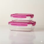 ظرف نگهدارنده فریزری مستطیل لومینارک 021000342 مجموعه سه عددی