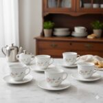 ست فنجان و نعلبکی ویکتوریا لومینارک فرانسه