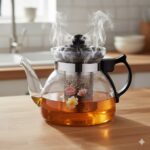 قوری 1250 میلی لیتری دسته بغل