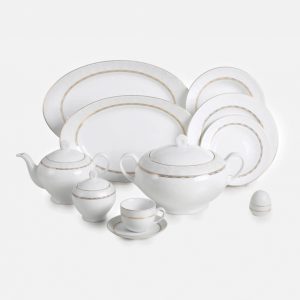 سرویس غذاخوری ایتالیا اف هدیه طلایی 102 پارچه چینی زرین