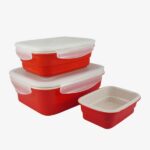 ظروف غذا فریزری سرامیکی مستطیل رنگی یونیک کد 2818 (خارجی دریجه 1) - Image 8