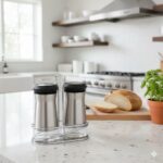 ست جای نمک و فلفل استیل درمشکی یونیک کد 1460 (خارجی درجه1) - Image 2