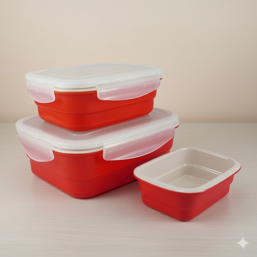 unnamed (2) ظروف غذا فریزری سرامیکی مستطیل رنگی یونیک کد 2818 (خارجی دریجه 1) - Image 1