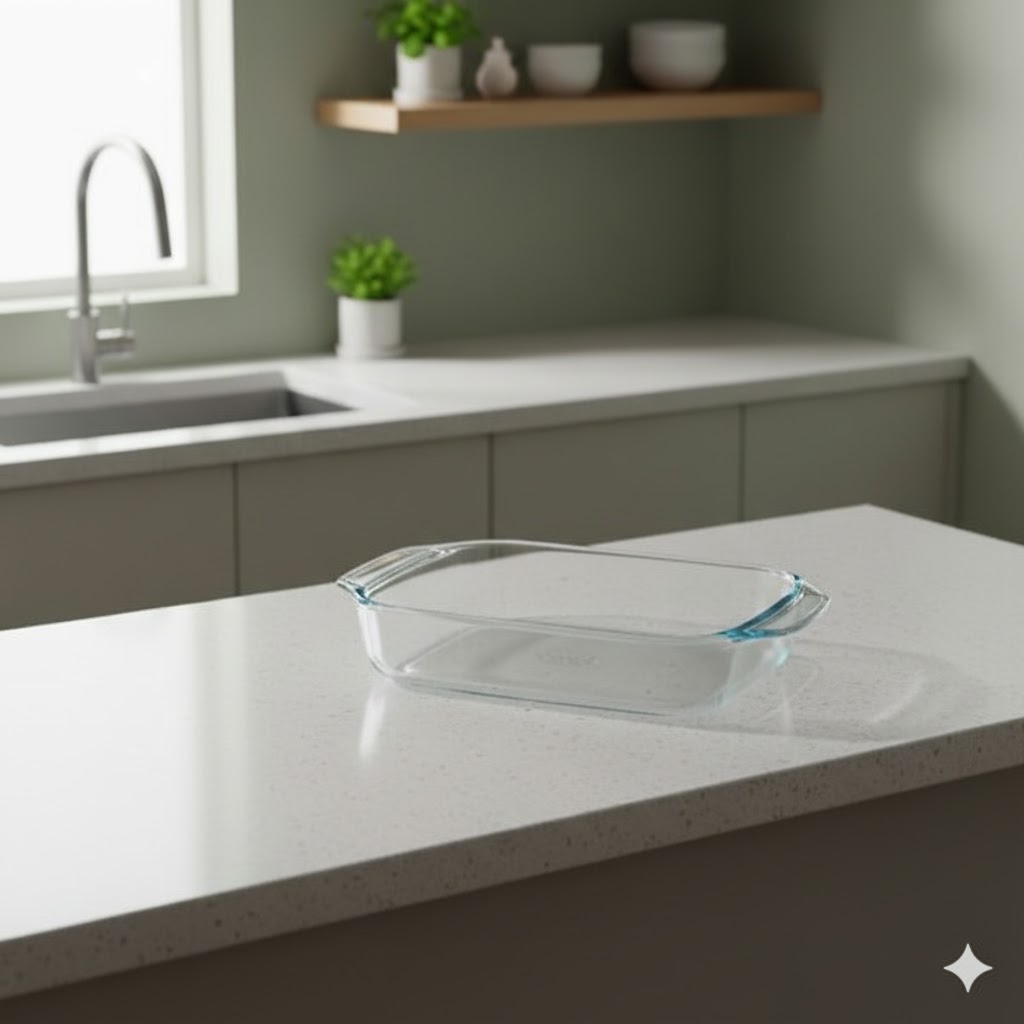 unnamed (31) تابه مستطیل پیرکس سایز 27 مدل 406 - Image 1