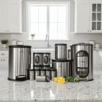 سرویس آشپزخانه 14 پارچه استیل صادراتی یونیک کد 3505