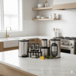 سرویس آشپزخانه 14 پارچه استیل صادراتی یونیک کد 3505 - Image 2