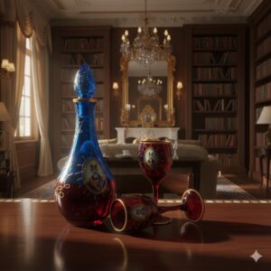 تنگ و جام عباسی پاشاباغچه بزرگ آبی Symphony Decanter 1 unnamed 1 5