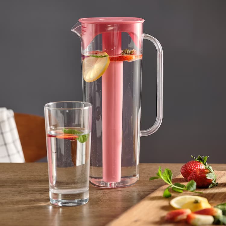 moppa jug with lid transparent light red 1062860 pe851072 s5