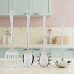 ست 4 تکه کفگیر و ملاقه استیل ایکیا IKEA-GRUNKA